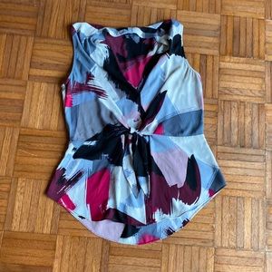 Le Château adjustable tie front blouse